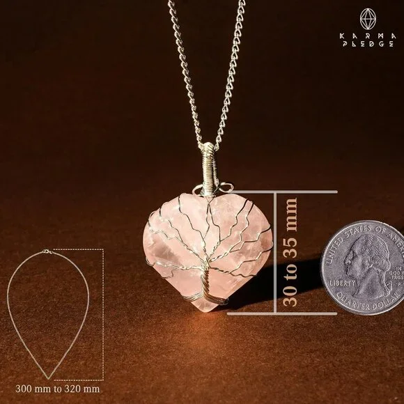 Handcrafted Crystal Orgone Pendant & Necklace; Spiritual Healing Crystal Necklac - Picture 3 of 8